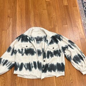 POL Gray and Blue Casual Jacket